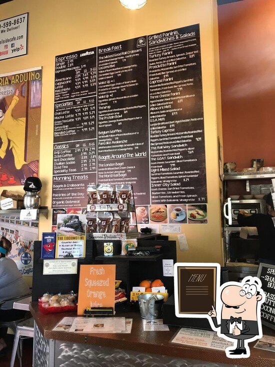 Menu at Rail Side Cafe, San Dimas
