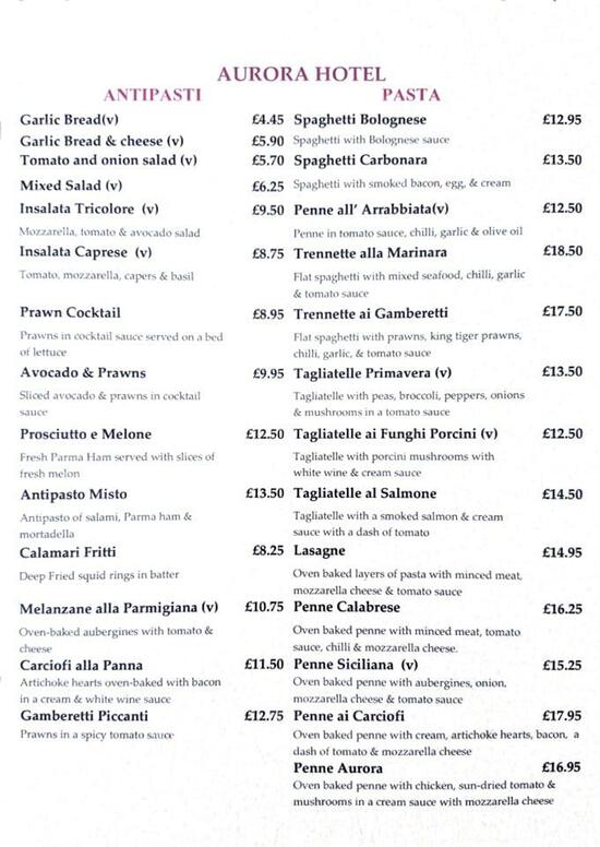 aurora hotel klaipeda restaurant menu