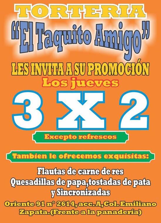 Tortería "El Taquito Amigo" restaurant, Mexico City