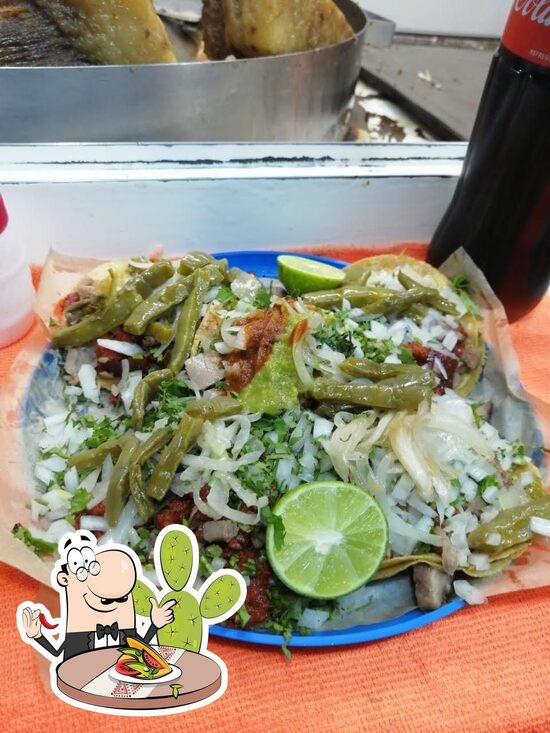 Menu at Tacos El Cuñado restaurant, Mexico City, Rosa Blanca