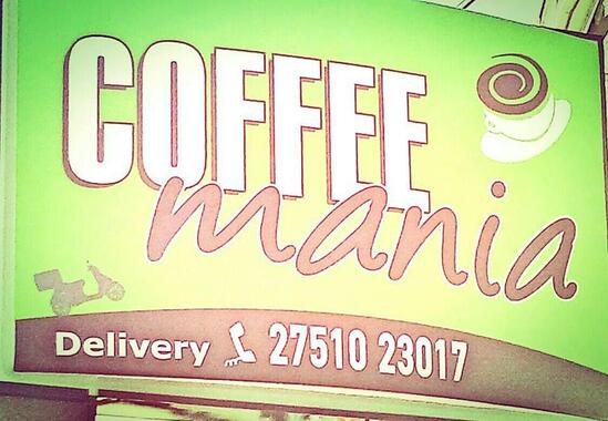 Menu at Coffeemania, Argos