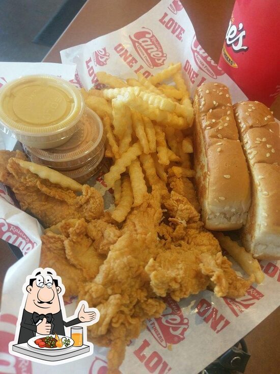 Menu at Raising Cane's Chicken Fingers restaurant, Monroe, Louisville Ave