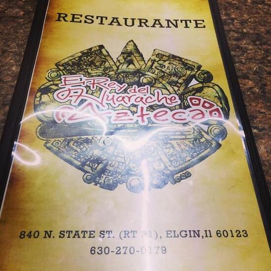 Menu at Restaurante El rey de el Huarache azteca, Elgin