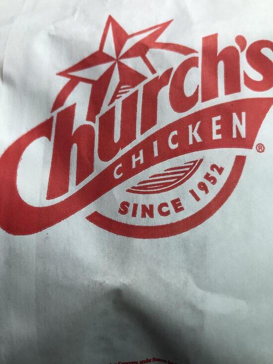 Menu at Church's Chicken fast food, Savannah, 4119 Montgomery St