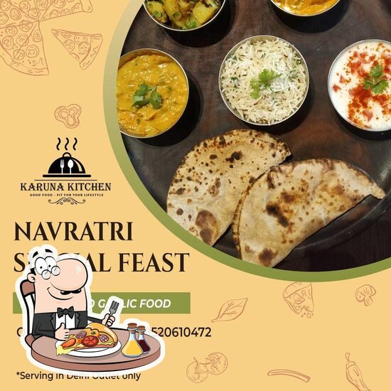 Menu at Karuna Kitchen, Vrindavan, HM9G+XQF