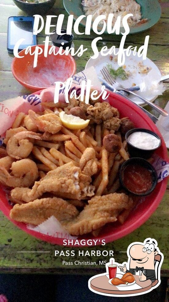 Shaggy's Pass Harbor in Pass Christian Restaurant menu and reviews