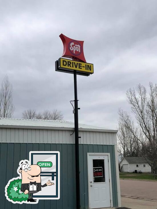 Menu at The Spot DriveIn restaurant, Flandreau