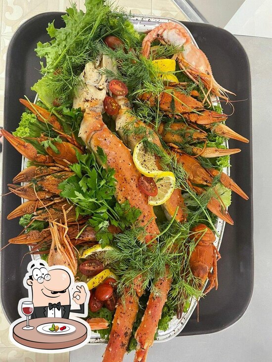 Menu au Cooking crabs from Kamchatka restaurant, Guelendjik