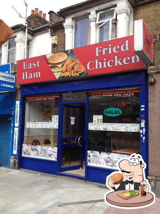 Menu at East Ham Fried Chicken restaurant, London