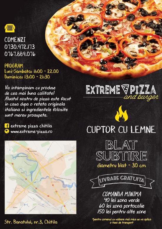 Menu At Extreme Pizza Chitila   R7a2 Extreme Pizza Poster 