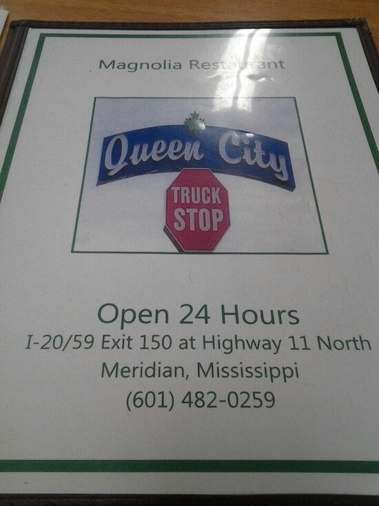 Menu At Queen City Truckstop Restaurant Meridian