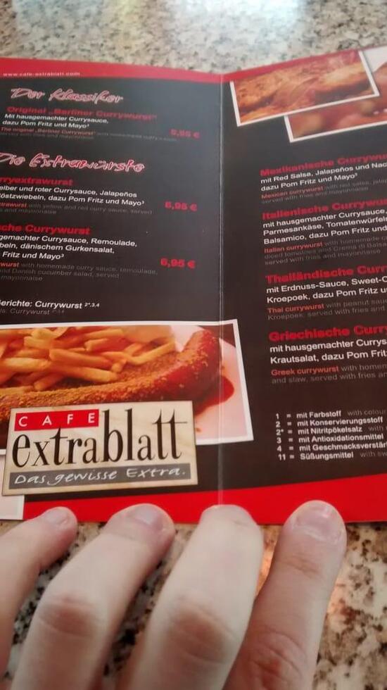 Speisekarte von Cafe Extrablatt Hannover Friesenstraße Hannover