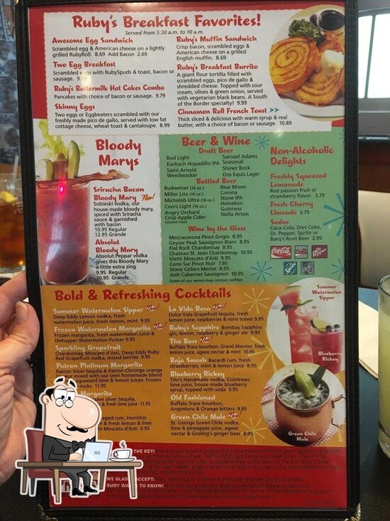 Ruby's Diner, Houston - Restaurant menu, prices and reviews