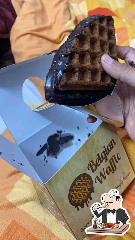 belgian waffle size
