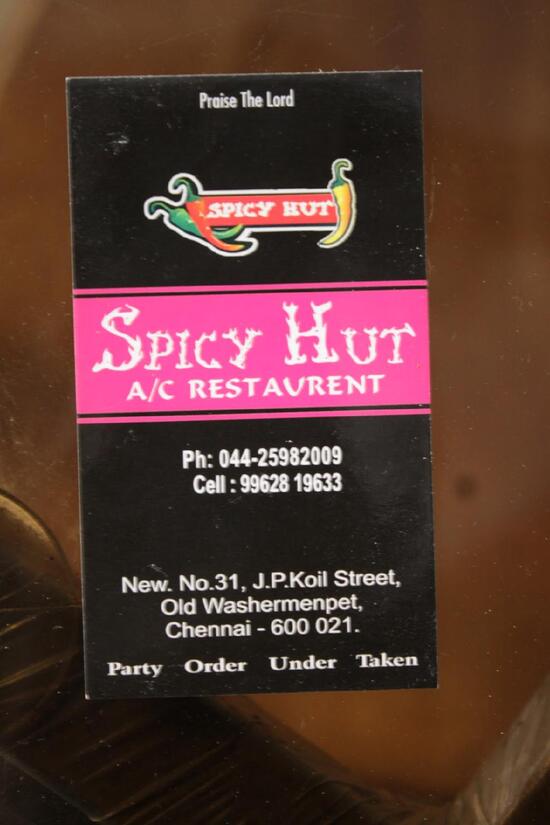 Menu At Spicy Hut Chennai 31