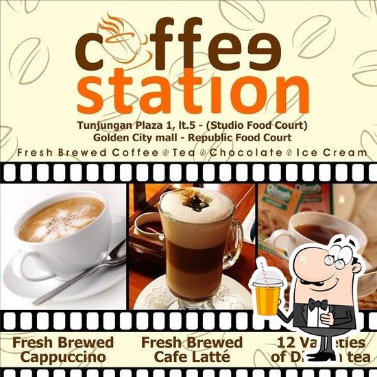 Menu at coffee station restaurant, Surabaya, tunjungan plaza 1 lantai