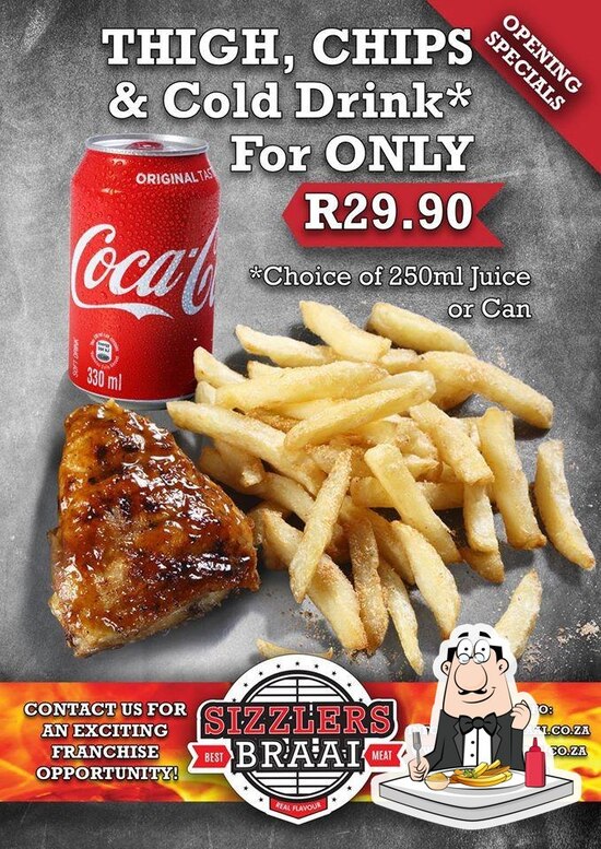 Sizzlers Braai Brackenfell restaurant, Cape Town Restaurant menu and