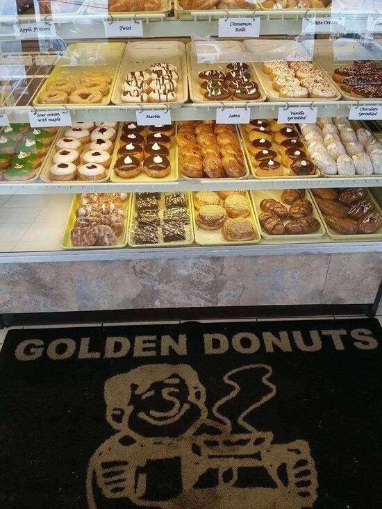 Menu at Golden Donuts, Charter Township of Clinton