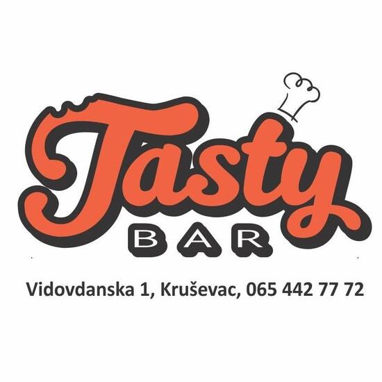 Menu at Tasty bar, Kruševac