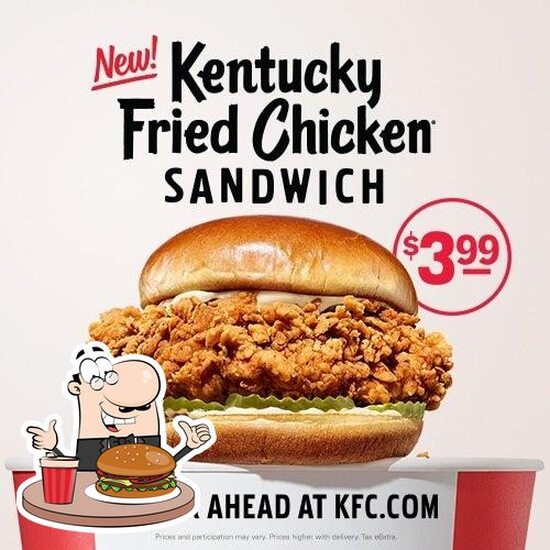 Menu at KFC fast food, Grass Valley, Nevada City Hwy