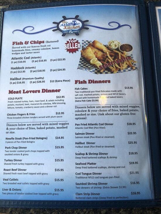 Menu at Superior Fish & Chips restaurant, Devon