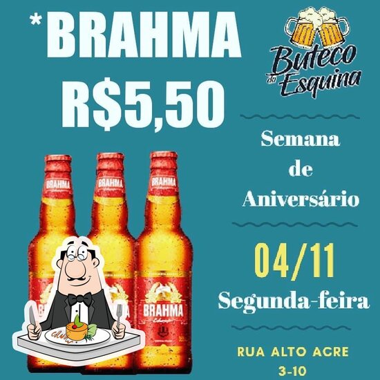 Menu Em Buteco Da Esquina Pub Bar Bauru