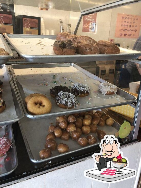 Menu at Krinkle Donuts cafe, Yuba City