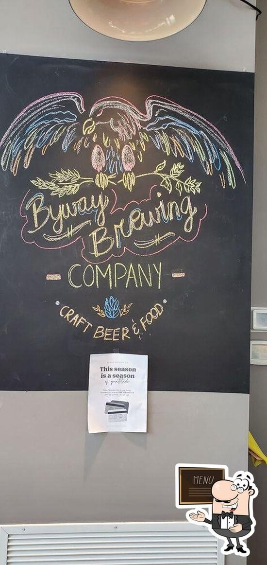 Menu at Byway Brewing pub & bar, Hammond