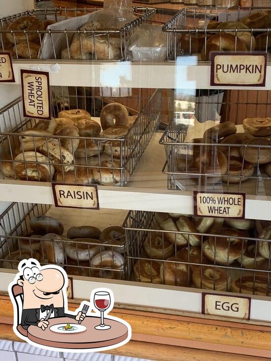 Menu at Western Bagel cafe, Santa Clarita