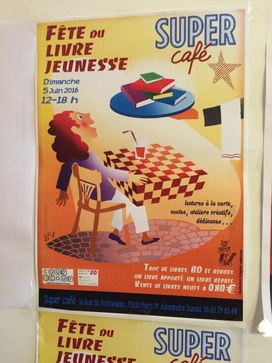 Menu at SUPER Café, Paris