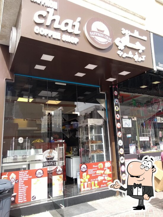 Menu at Saffron Chai coffee shop restaurant, Dubai