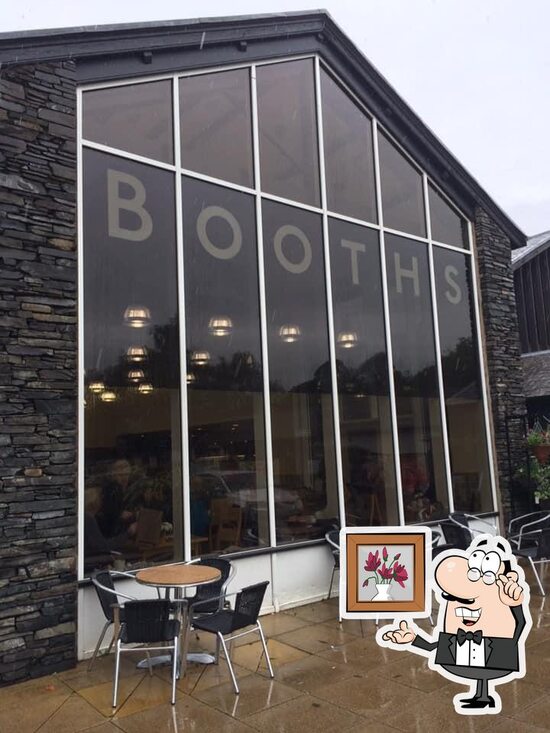 Menu at Booths, Windermere cafe, Windermere