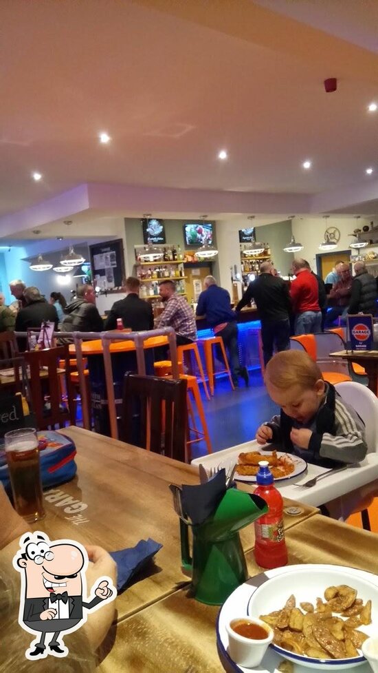 The Garage bar and grille in Burnhope Restaurant menu and reviews