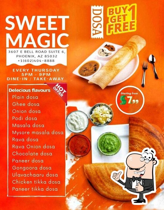 Sweet Magic IndoChinese Restaurant in Phoenix Restaurant menu and