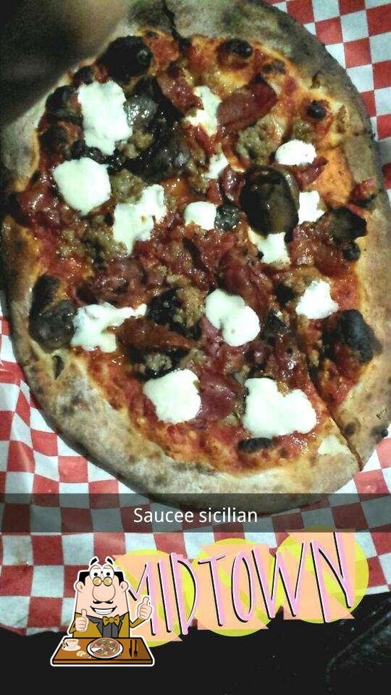 Menu at The Saucee Sicilian pizzeria, Oklahoma City, N Classen Blvd