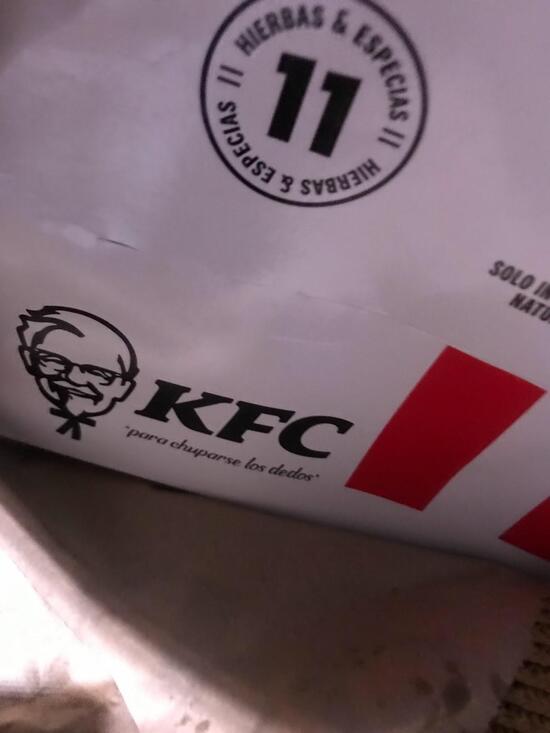 Menu at KFC restaurant, La Romana, Calle Trinitaria