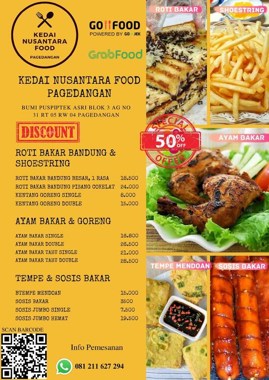 Menu at ROTI BAKAR TEMPO DOELOE restaurant, Cikuya