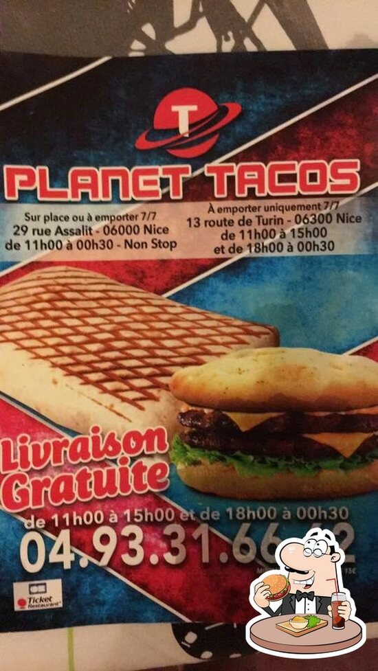 Menu At Planet Tacos Fast Food Nice 29 Rue Assalit