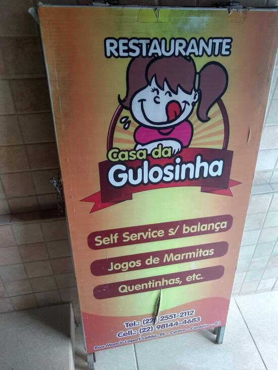 Menu em Casa da Gulosinha restaurante Cordeiro R Moacir L Leitão