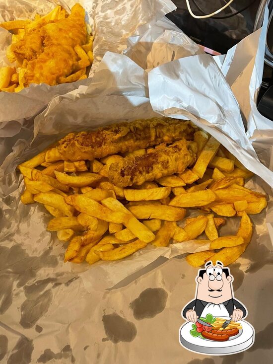 Menu at Piccolo Chelmsford chippy restaurant, Grimsby