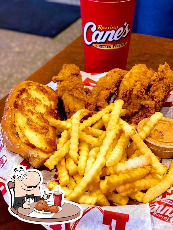 Menu at Raising Cane's Chicken Fingers fast food, San Antonio, Austin Hwy