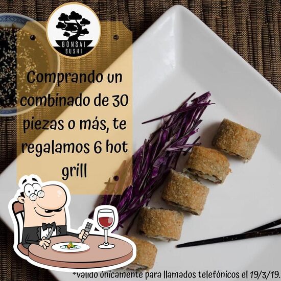 Menu at Bonsai Sushi restaurant, Béccar