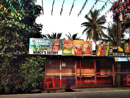 Menu at Nancy's Eatery restaurant, Muntinlupa