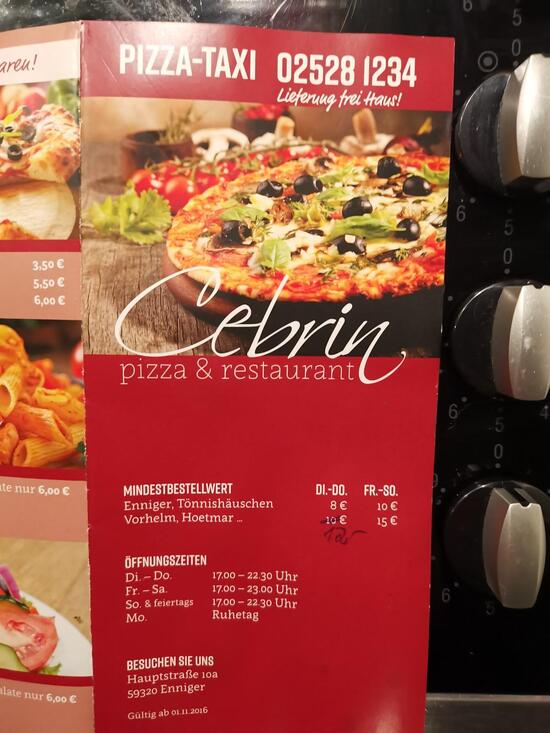 Pizzeria Cebrin, Ennigerloh - Restaurant reviews