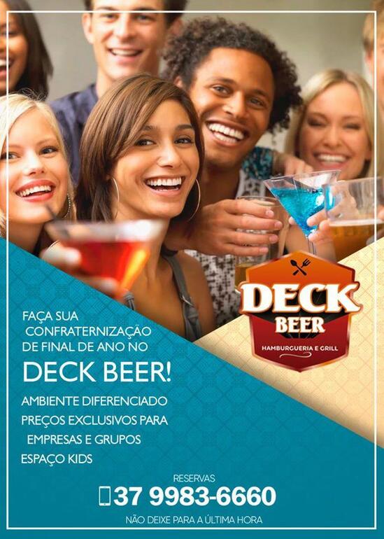 Carta del pub y bar Deck Beer, Formiga