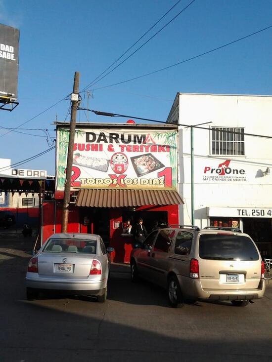 Menu at Daruma restaurant, Tijuana, Churubusco SN Tomas Aquino
