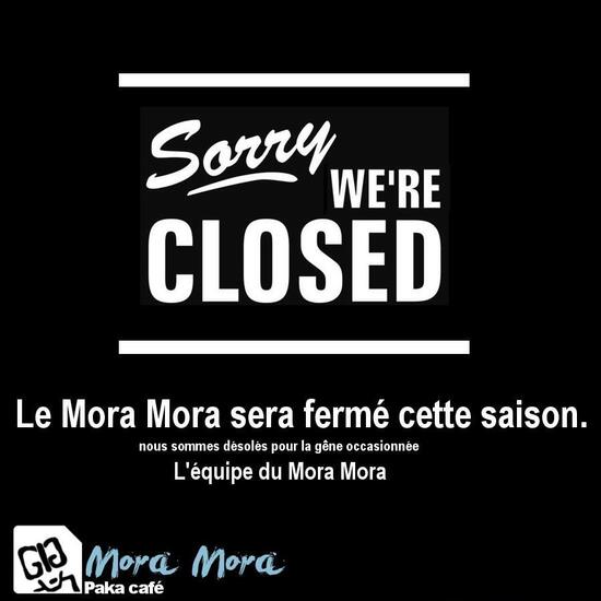 Menu at Mora Mora Café, Carnac