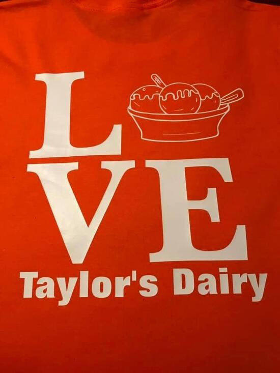 Menu at Taylors Dairy, Elwood