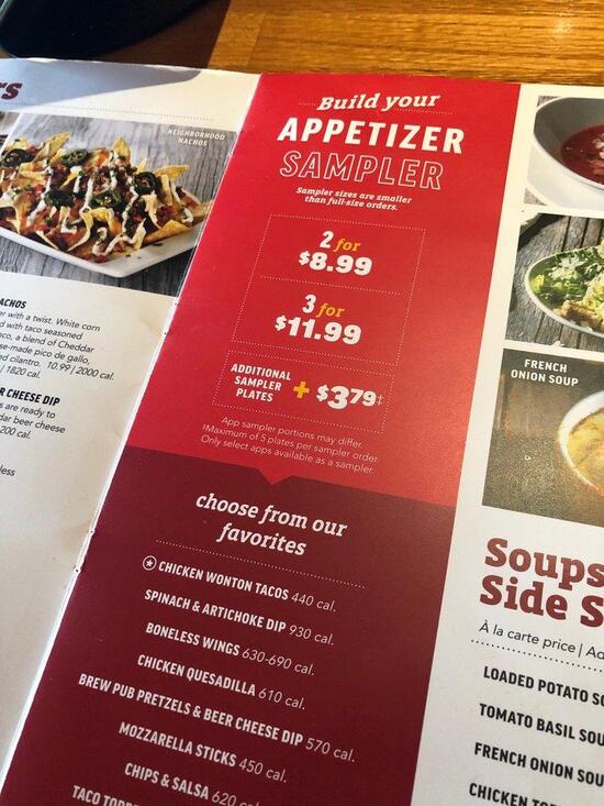 Menu at Applebee's Grill + Bar, Grand Blanc Township, E Hill Rd
