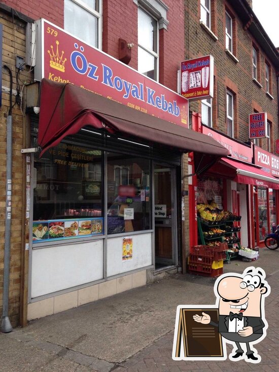 Menu at Oz Royal Kebab restaurant, Enfield